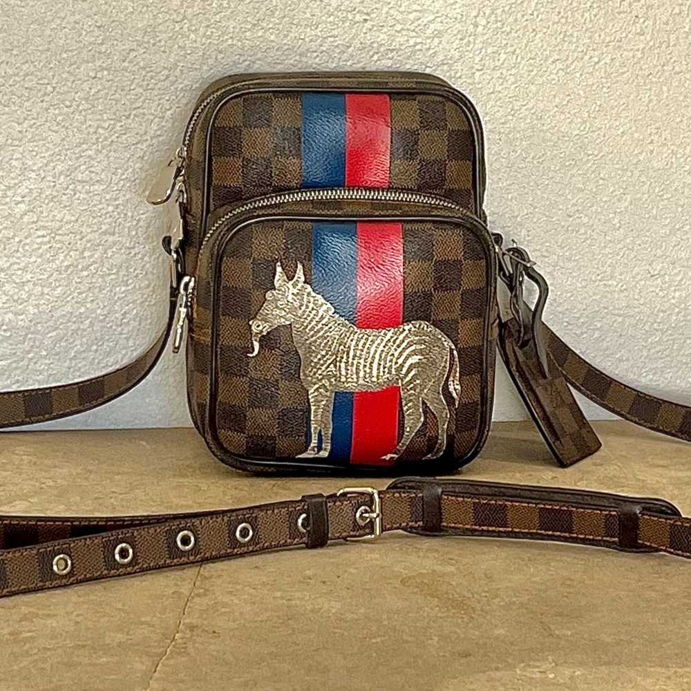 Designer LV Damier Ebene Savane Amazone Zebra Crossbody